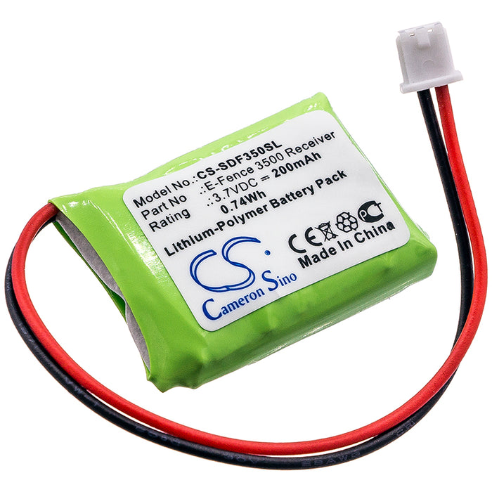 CS-SDF350SL : Battery for Dogtra E-Fence 3500 Receiver, YS-300 Bark Collar