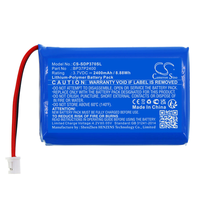 CS-SDP370SL : Battery for Dogtra Pathfinder, Pathfinder TRX, Grain Valley Special Edition Orange Pathfinder - Replaces Dogtra BP37P2400