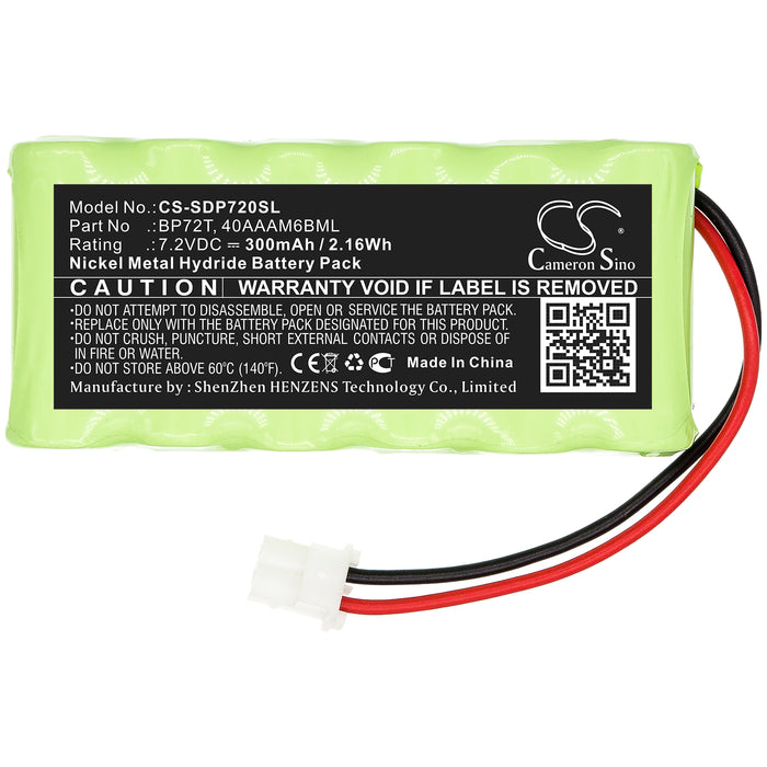 BP-SDP720SL : 7.2v NiMH battery, replaces Dogtra  BP72T GPRHC043M018 40AAAM6BML