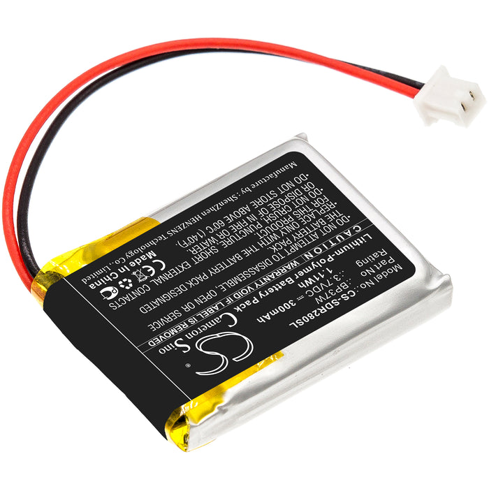 BP-SDR280SL : 3.7volt Li-PO battery, replaces Dogtra  BP37W