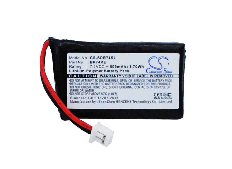 CS-SDR74SL : Battery for Dogtra EDGE remote dog training Collar, EDGE RX, Edge RT Remote and others - Replaces Dogtra BP74RE, BP-74RE