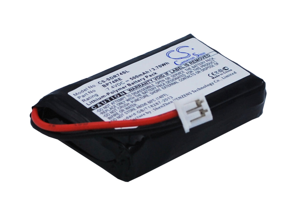 BP-SDR74SL : 7.4 volt Li-PO battery, replaces Dogtra  BP74RE, BP-74RE