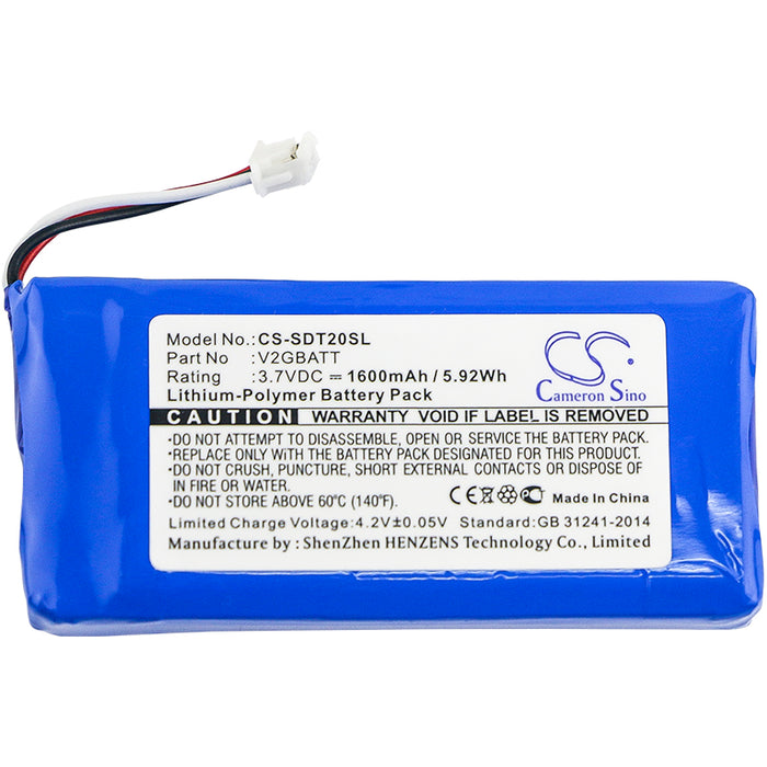 CS-SDT20SL : Battery for SportDOG TEK 2.0 GPS Collar, TEK-2L, TEK-V2LT - Replaces SportDOG V2GBATT