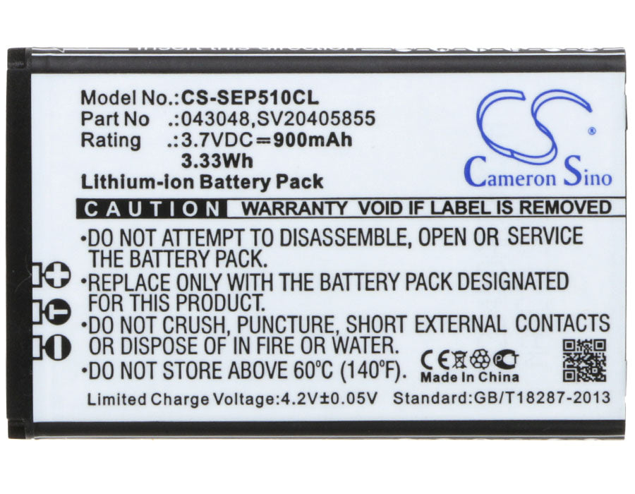 CS-SEP510CL : Battery for Swissvoice ePure, ePure fulleco DUO, ePure DECT 6.0 and others - Replaces Swissvoice 043048, SV20405855, C0487