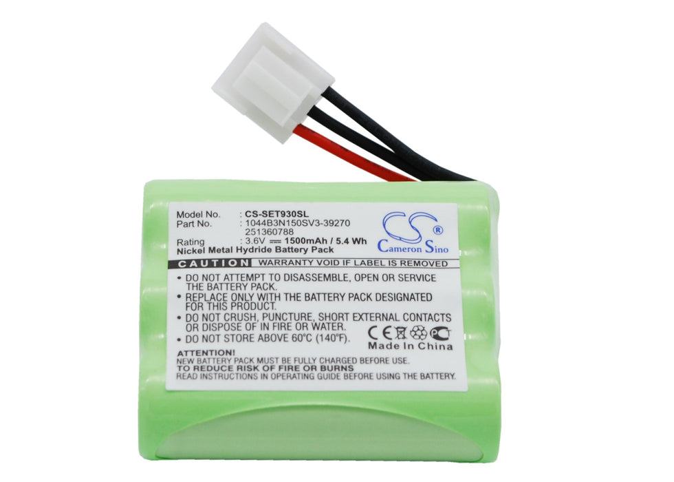 CS-SET930SL : Battery for Ingenico EFT930P, EFT930B, EFT930G - Replaces Ingenico 251360788, 1044B3N150SV3-39270, MGL8602