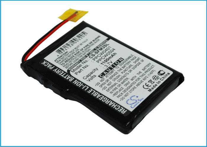 CS-SFM3SL : Battery for i-Audio X5 20GB, X5 30GB, X5L 20GB and others - Replaces i-Audio PPCW0401, PPCW0504