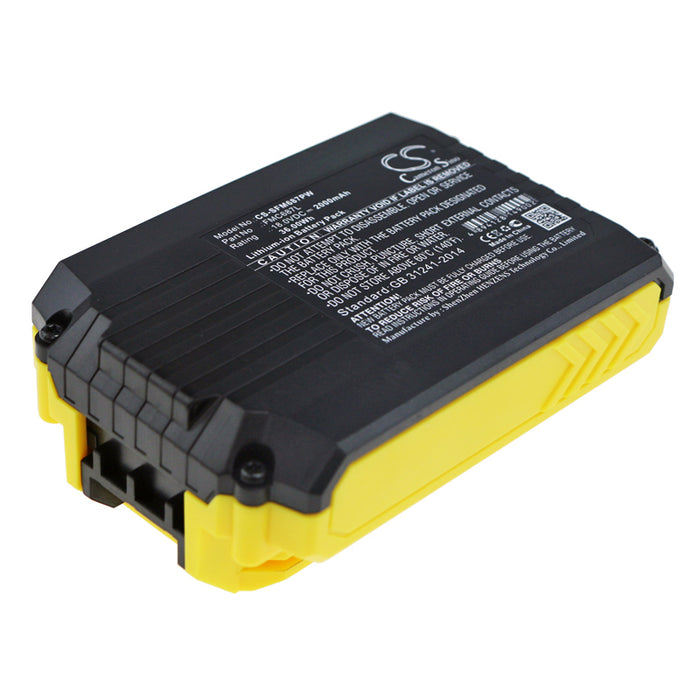 CS-SFM687PW : Battery for Black & Decker ASD18 Typ 1, ASD18 Typ 2, ASD184 Typ 1 and others - Replaces Black & Decker LB20, LB2X4020, LBX20 and others