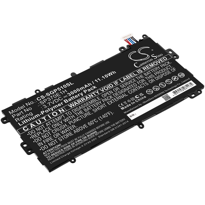 CS-SGP510SL : Battery for Samsung GT-N5100, Galaxy Note 8.0 32GB, Galaxy Note 8.0 and others - Replaces Samsung SP3770E1H