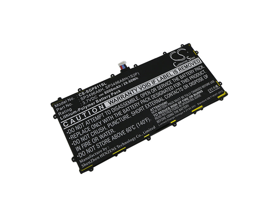 CS-SGP811SL : Battery for Google Nexus 10 - Replaces Google SP3496A8H, SP3496A8H(1S2P)