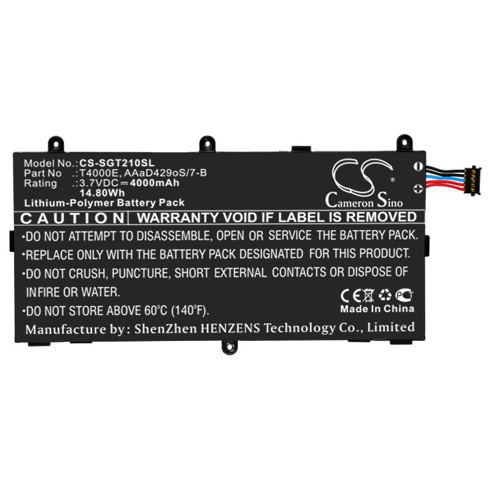 CS-SGT210SL : Battery for Samsung Galaxy Tab3 7.0, SM-T210, SM-T211 and others - Replaces Samsung T4000E, AAaD429oS/7-B, GH43-03911A