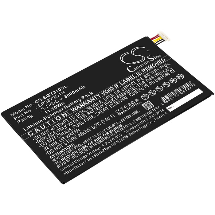 CS-SGT310SL : Battery for Samsung Galaxy Tab3, Galaxy Tab 3, SM-T310 and others - Replaces Samsung SP3379D1H, AAaD415JS/7-B