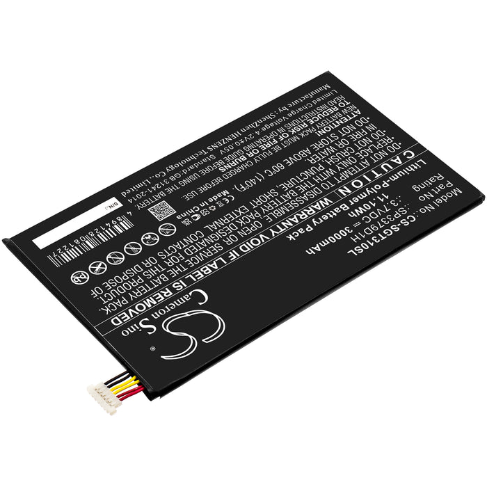 CS-SGT310SL : Battery for Samsung Galaxy Tab3, Galaxy Tab 3, SM-T310 and others - Replaces Samsung SP3379D1H, AAaD415JS/7-B