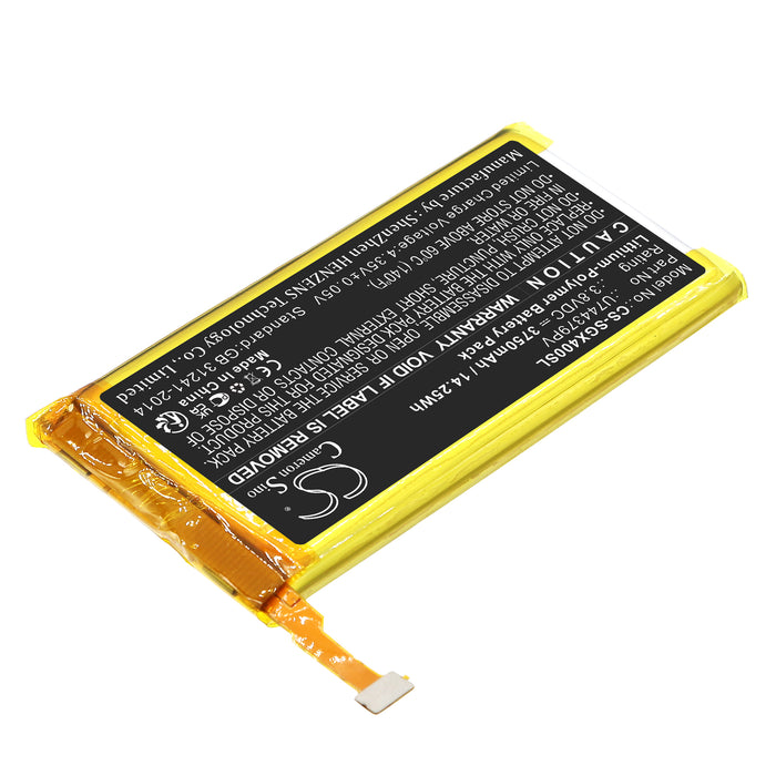 CS-SGX400SL : Battery for SkyGolf SkyCaddie SX400 - Replaces SkyGolf U744379PV