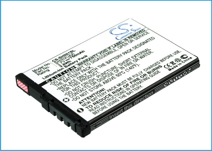 CS-SH001SL : Battery for Sharp SH001, SH002, SH004 and others - Replaces Sharp SH001UAA, SH002UAA