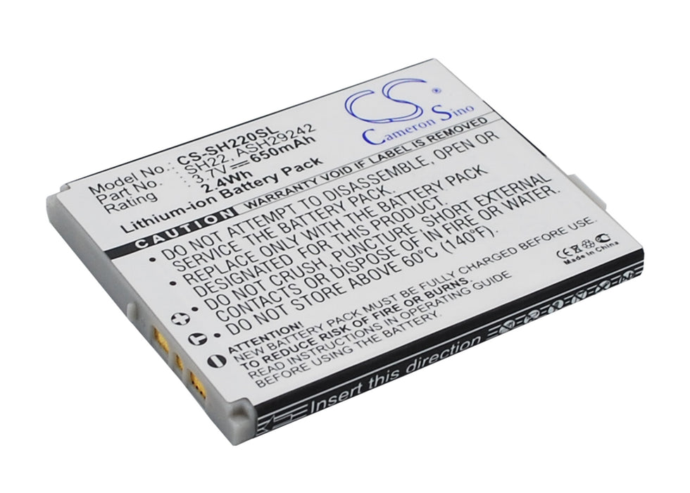 CS-SH220SL : Battery for Sharp SH-06A, SH-07A - Replaces Sharp SH22, ASH29242