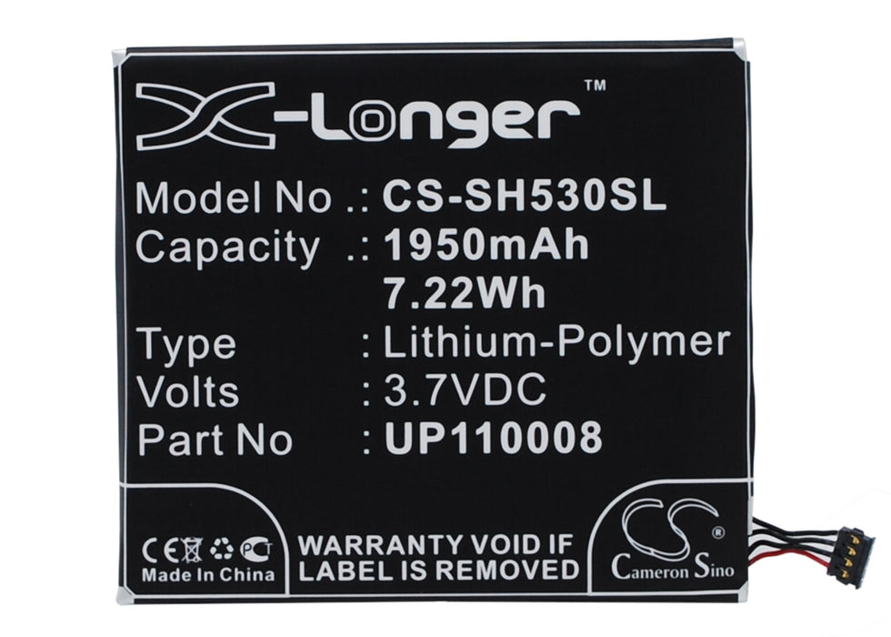 CS-SH530SL : Battery for Sharp SH530U - Replaces Sharp UP110008, AE5153600, XN-1BT36