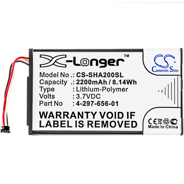 CS-SHA200SL : Battery for Sony PHA-2, PHA-2A - Replaces Sony 4-297-656-01