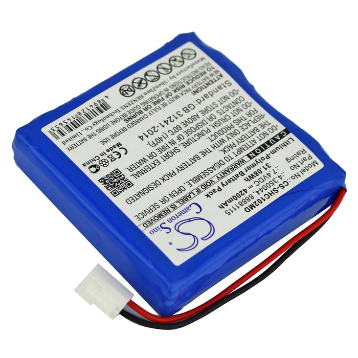 CS-SHC102MD : Battery for Schiller ECG AT102 +, Cardiovit AT102+, MS-2007 and others - Replaces Schiller 4.350044, 88881115