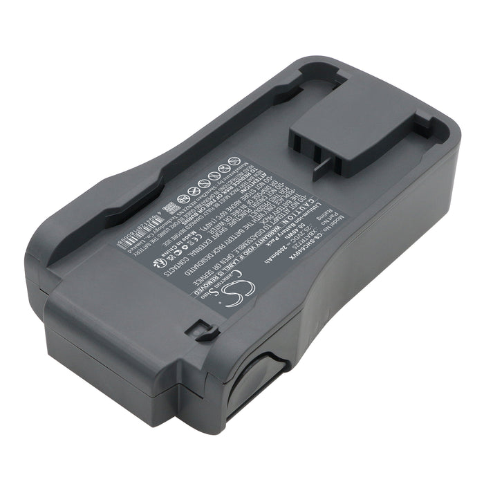 CS-SHC640VX : Battery for Shark Cordless Vertex Pro Stick Vacuum, IZ662H, IZ640H and others - Replaces Shark XBATR725, XBATR725SL