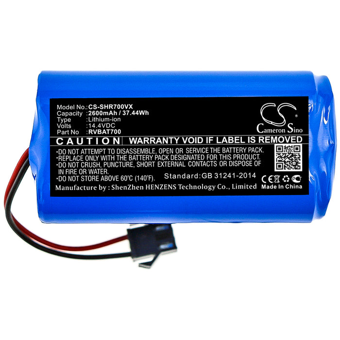 CS-SHR700VX : Battery for Shark ION Robot 700, ION Robot 720, ION Robot 750 and others - Replaces Shark RVBAT700, RVBAT700