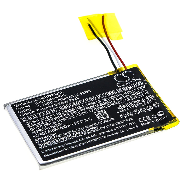 CS-SHW700SL : Battery for Sony MDR-HW700DS - Replaces Sony LIS1494HNPPC