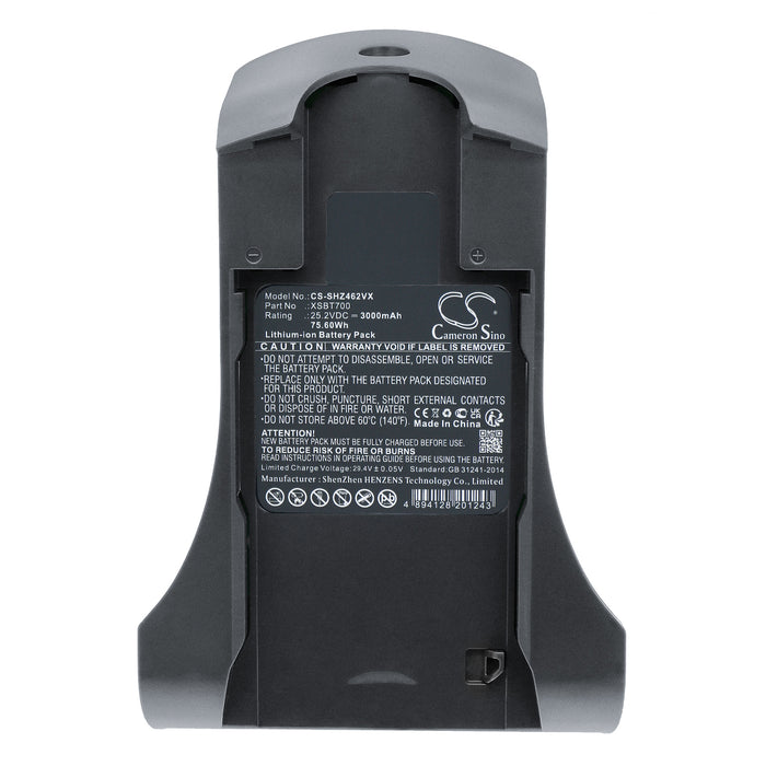 CS-SHZ462VX : Battery for Shark IZ201, IZ251, IZ462H and others - Replaces Shark XSBT700, XSBT700EU, XSBT750 and others