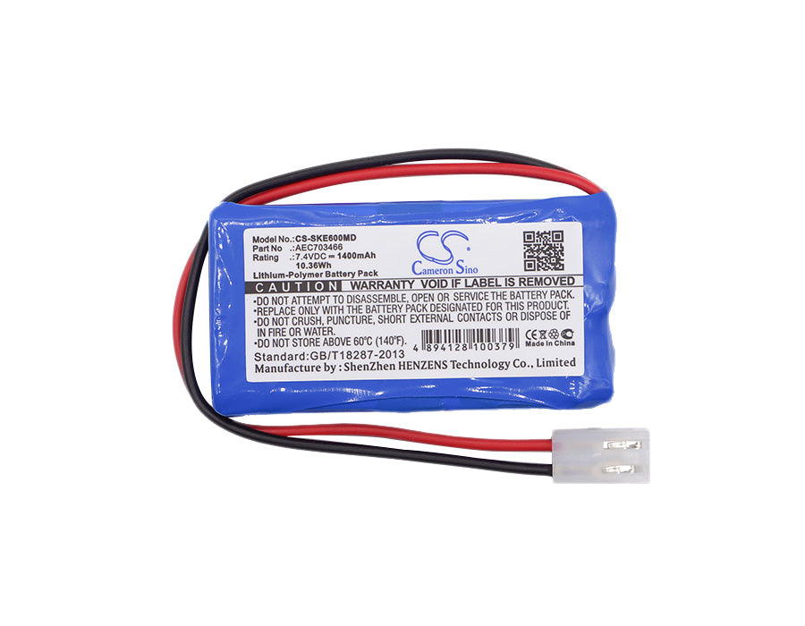 CS-SKE600MD : Battery for Shenke SK-500I Infusion pump, SK-600I Infusion pump, SK600i and others - Replaces Shenke AEC703466