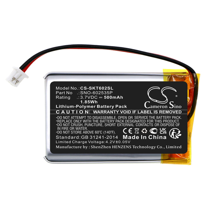 CS-SKT602SL : Battery for SkyBell Trim Plus WiFi Video Doorbell - Replaces SkyBell SNO-602535P