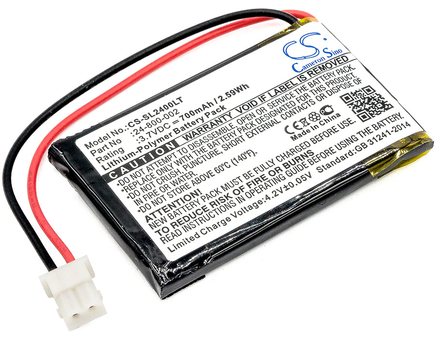 CS-SL2400LT : Battery for Solar LED Light SL-24000 - Replaces Solar LED Light 24-800-002, 24-800-006, PLB-24-800-006