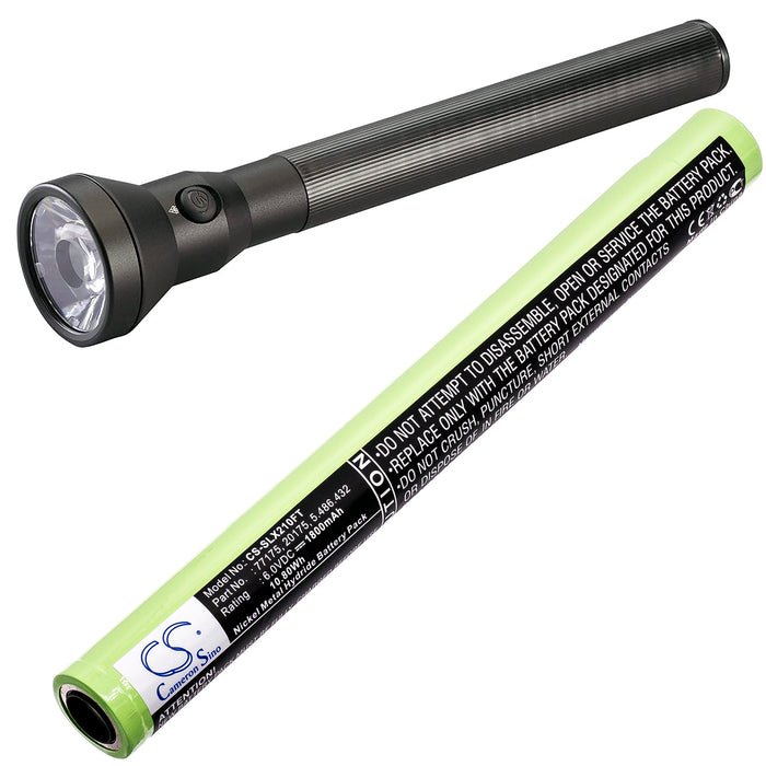 CS-SLX210FT : Battery for Streamlight Ultrastinger, SL20X-LED - Replaces Streamlight 77175, 20175, 5.486.432 and others