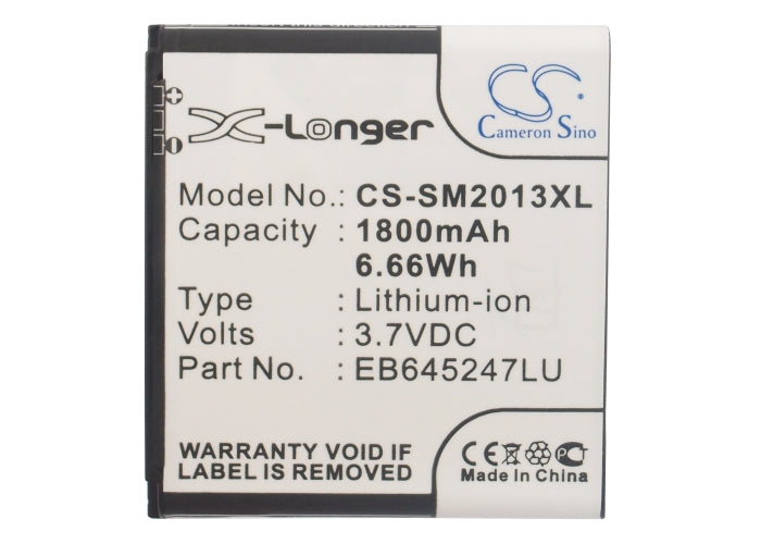 CS-SM2013XL : Battery for Samsung SCH-W2013, GT-B9388 - Replaces Samsung EB645247LL, EB645247LU