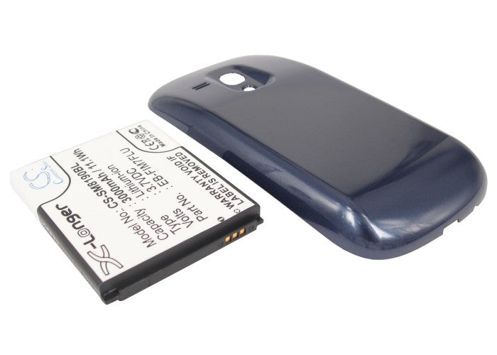 CS-SM8190BL : Battery for Samsung GT-I8190, Galaxy SIII mini, Galaxy S3 mini and others - Replaces Samsung EB-F1M7FLU