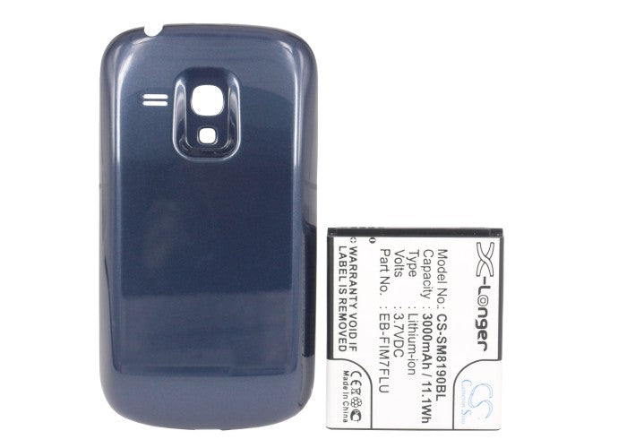 CS-SM8190BL : Battery for Samsung GT-I8190, Galaxy SIII mini, Galaxy S3 mini and others - Replaces Samsung EB-F1M7FLU