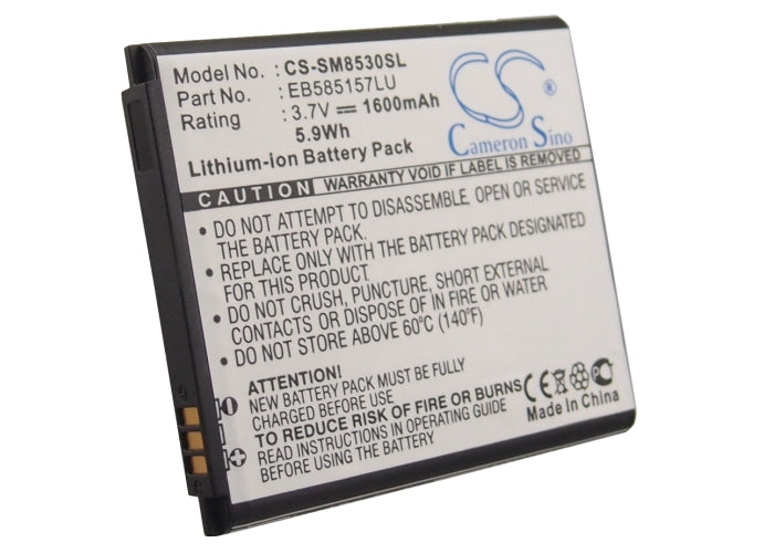 CS-SM8530SL : Battery for Samsung Galaxy Beam, GT-I8530, GT-I8550 and others - Replaces Samsung EB585157LU