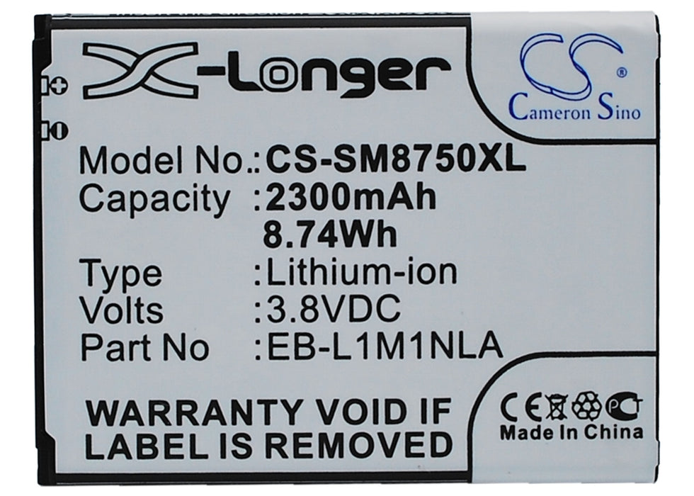 CS-SM8750XL : Battery for Everfine PLA-20, SFIM-300, SIPC-200AW and others - Replaces Samsung EB-L1M1NLA, EB-L1M1NLU