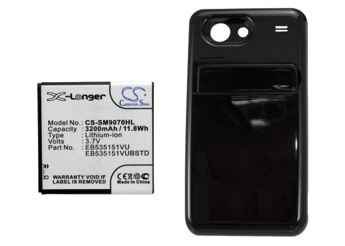 CS-SM9070HL : Battery for Samsung GT-i9070, GT-i9070P, Galaxy S Advance - Replaces Samsung EB535151VU, EB535151VUBSTD