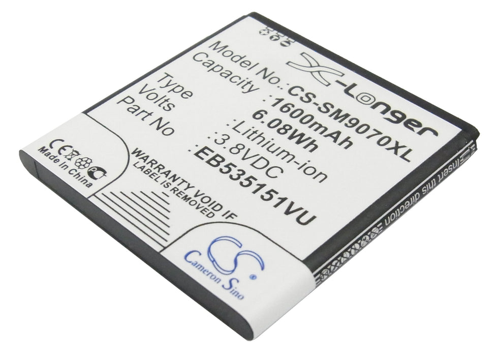 CS-SM9070XL : Battery for Samsung GT-i9070, GT-i9070P, Galaxy S Advance and others - Replaces Samsung EB535151VU, EB535151VUBSTD