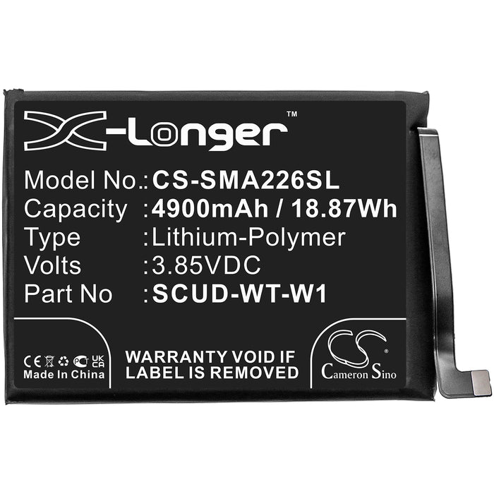 CS-SMA226SL : Battery for Samsung Galaxy A22 5G, SM-A226B, SM-A226B/DS and others - Replaces Samsung SCUD-WT-W1, WT-S-W1