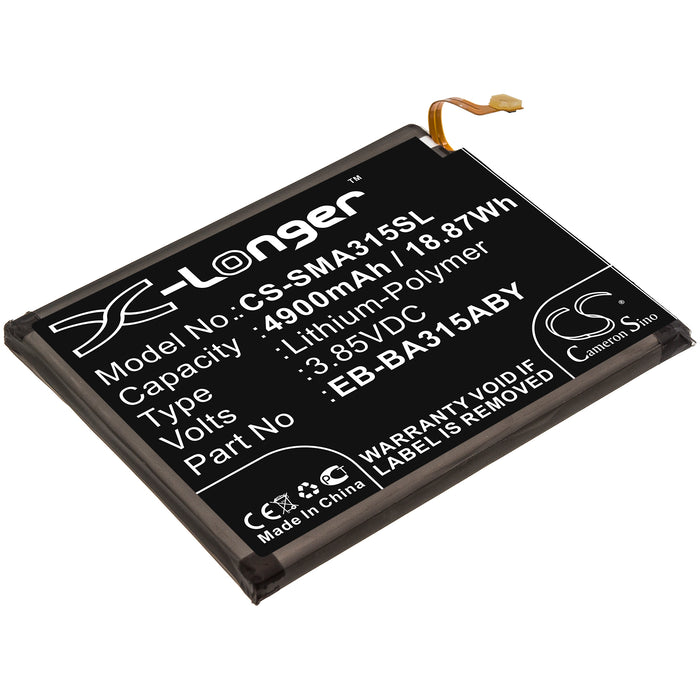 CS-SMA315SL : Battery for Samsung Galaxy A31, SM-A315, SM-A315F/DS and others - Replaces Samsung EB-BA315ABY