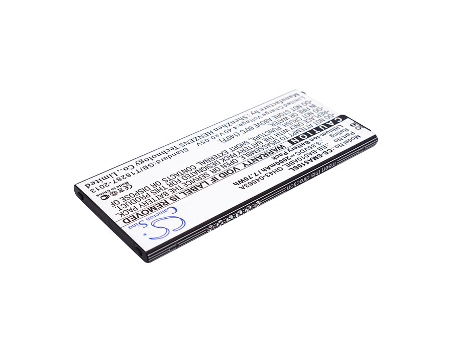 CS-SMA510SL : Battery for Samsung Galaxy A5 2016 Duos, SM-A510Y/DS, SM-A510F and others - Replaces Samsung EB-BA510ABE, GH43-04563A