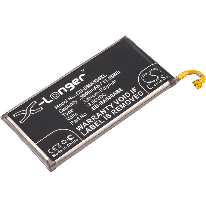 CS-SMA530XL : Battery for Samsung Galaxy A8 2018, Galaxy A8 2018 TD-LTE, SM-A530 and others - Replaces Samsung EB-BA530ABE