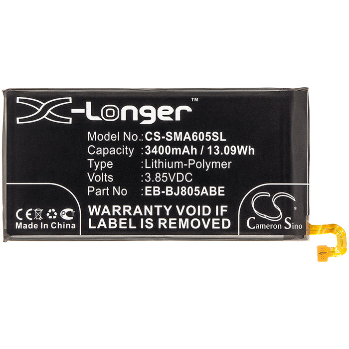 CS-SMA605SL : Battery for Samsung Galaxy Jean, Galaxy A6+ 2018 Duos, Galaxy A6 Plus 2018 Duos and others - Replaces Samsung EB-BJ805ABE, GH82-16480A