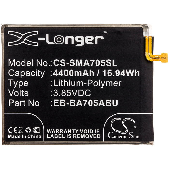 CS-SMA705SL : Battery for Samsung Galaxy A70, Galaxy A70 2019, SM-A705F/DS and others - Replaces Samsung EB-BA705ABU, GH82-19746A, EB-BA705ABE