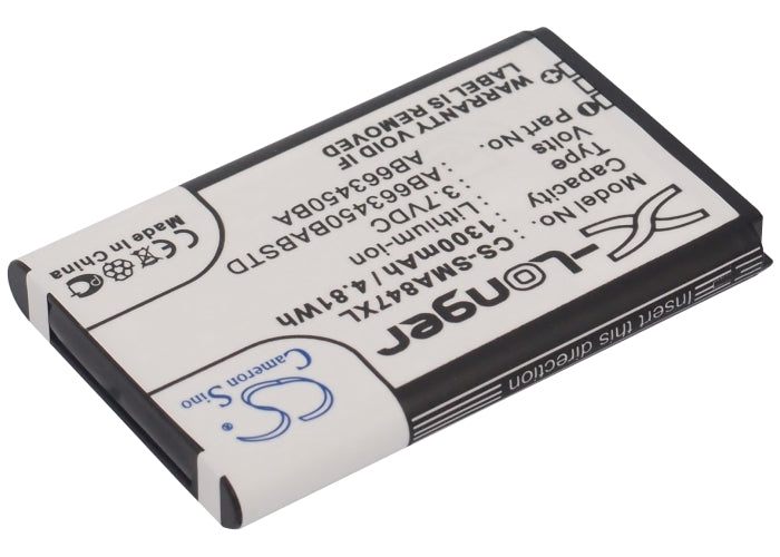 CS-SMA847XL : Battery for Samsung SGH-A847, Rugby II, Rugby II A847 and others - Replaces Samsung AB663450BA, AB663450BABSTD