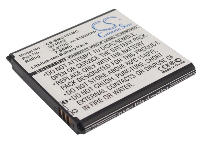 CS-SMC101MC : Battery for Samsung Galaxy S4 Zoom LTE, SM-C1010, S4 Zoom and others - Replaces Samsung B740AE, B740AC, EB-K740AEWEG