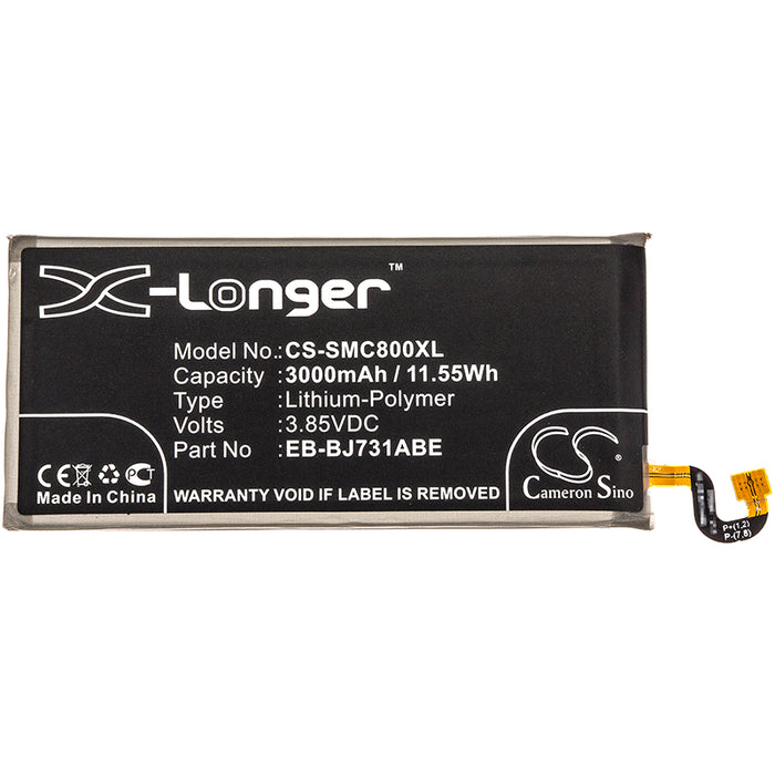 CS-SMC800XL : Battery for Samsung Galaxy C8 Duos, C8 Duos TD-LTE, SM-C7100 and others - Replaces Samsung EB-BJ731ABE