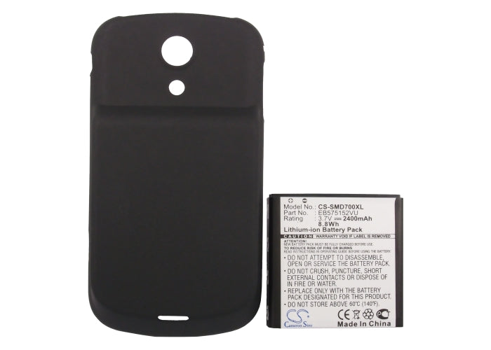 CS-SMD700XL : Battery for Samsung SPH-D700, Epic 4G - Replaces Samsung EB575152VU, EB575152VA, G7