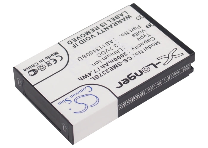 CS-SME237SL : Battery for Samsung GT-E2370, E2370 Solid, Xcover E2370 - Replaces Samsung AB113450BU, AB113450BUCSTD