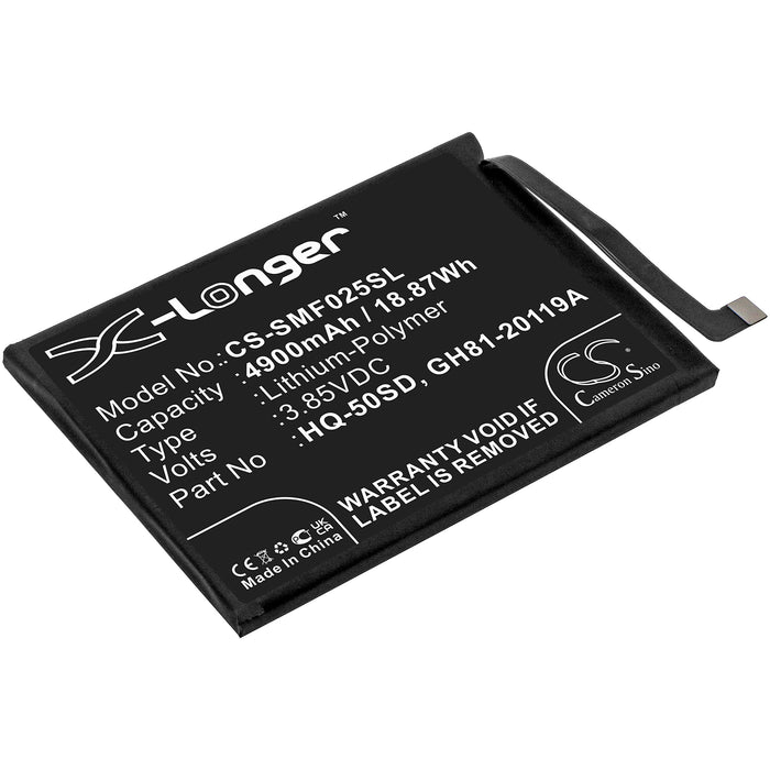 CS-SMF025SL : Battery for Samsung Galaxy A02s, SM-A025F, M-A025U and others - Replaces Samsung HQ-50SD, GH81-20119A