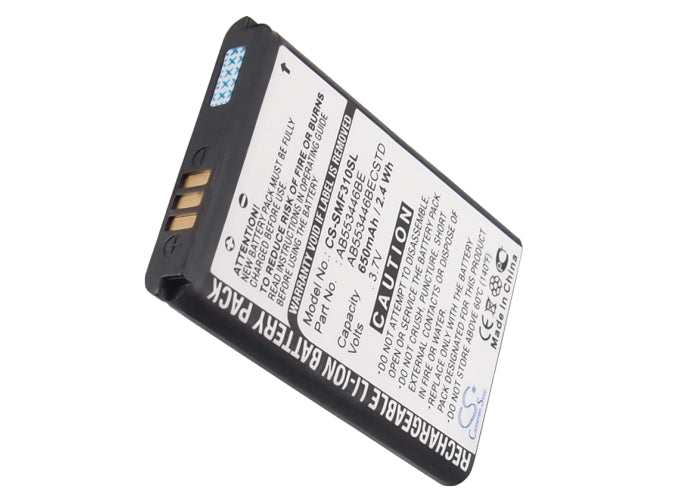 CS-SMF310SL : Battery for Samsung SGH-F318, GT-B2100, GT-B2100 Solid Extreme and others - Replaces Samsung AB553446BE, AB553446BECSTD